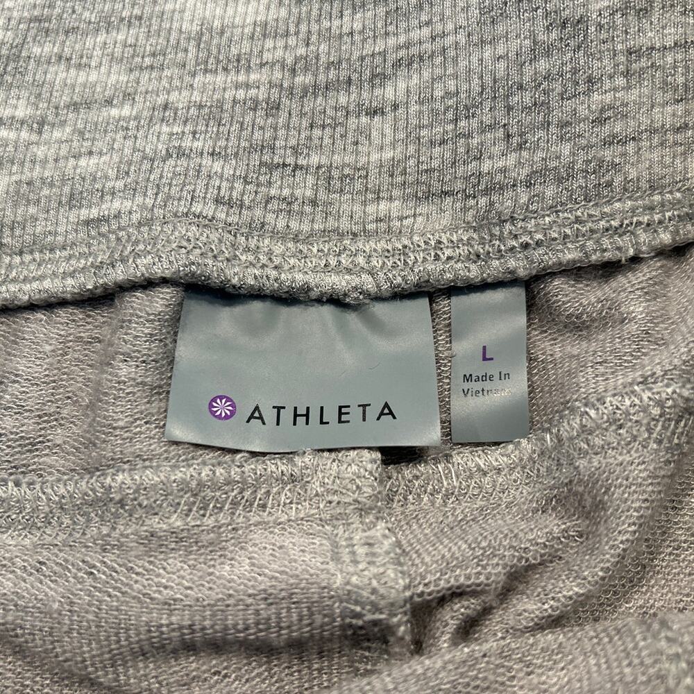 Athleta Super Soft Joggers, Light Heathered Gray, Women's Size Large - Picture 3 of 6